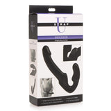 Strap U Revolver Strapless Strap On Dildo Black Penis Clit Pad G-Spot Couples Sex Toy