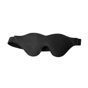 Strict Black Fleece Lined Blindfold Mask BDSM Bondage Fetish Play