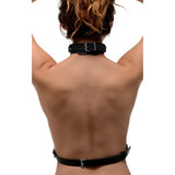 Strict Female Chest Harness Large D-Ring Adjustable Body Bondage Strap BDSM Fetish Play