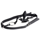 Strict Male Harness Steel Cock Ball Ring Anal Butt Plug Bondage BDSM Fetish