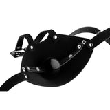 Strict Muzzle Harness with Ball Gag Mouth Restraint Strap BDSM Fetish Play