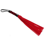 Strict Short Suede Flogger Red Mini Whip Fetish Soft BDSM Play