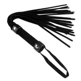 Strict Short Suede Flogger Black Mini Whip Soft BDSM Punishment Play