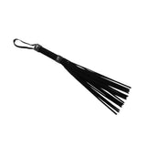 Strict Short Suede Flogger Black Mini Whip Soft BDSM Punishment Play