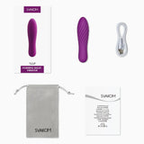 Svakom Tulip Powerful Bullet Vibrator Violet Purple Rechargeable Mini Vibe Discreet Sex Toy