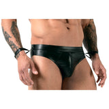 Svenjoyment Bondage Mens Jock Brief with Handcuffs Male Underwear Gay Fetish Wear