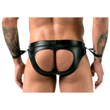 Svenjoyment Bondage Mens Jock Brief with Handcuffs Male Underwear Gay Fetish Wear