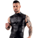 Svenjoyment Bondage Mens Black Sleeveless Harness Top Arm Restraint Gay Fetish Wear