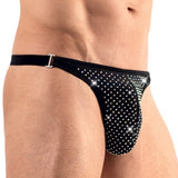 Svenjoyment Mens String Pouch Sparkly Rhinestones Sexy Male Underwear