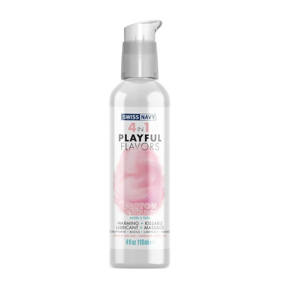 Swiss Navy 4 in 1 Playful Flavors Cotton Candy Lubricant 118ml Warming Sex Lube