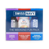Swiss Navy The Weekend Fun Pack 3 x 30ml Lubricant Arousal Gel Set