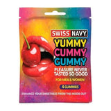 Swiss Navy Yummy Cummy Gummy 4 Pack Oral Sex Sweet Fruit Flavour Gummies