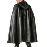 TOF Paris Kinky Cape for Men Size XS/S Black Leather Hood Fetish Wear