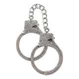 Taboom Diamond Wrist Cuffs Silver Rhinestone Handcuffs Luxury Bondage Restraint