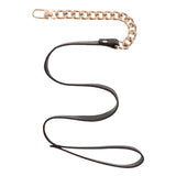 Taboom Dona Statement Leash Gold Chain Vegan Leather Fetish Kink Lead