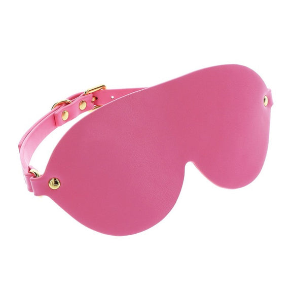 Taboom Malibu Blindfold Eye Mask Pink Faux Leather Barbie Fetish Play