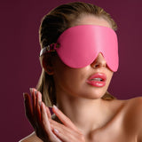 Taboom Malibu Blindfold Eye Mask Pink Faux Leather Barbie Fetish Play