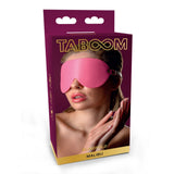 Taboom Malibu Blindfold Eye Mask Pink Faux Leather Barbie Fetish Play