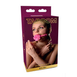 Taboom Malibu Rose Ball Mouth Gag Pink Silicone Fetish Bondage Play Accessory