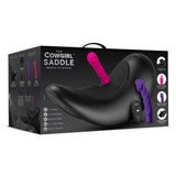 The Cowgirl Saddle Premium Sex Machine Vibrating Love Seat Sybian Rider Remote Control Dildo Play