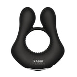The Rabbit Company Deluxe Rabbit Ring Black Vibrating Penis Bunny Toy