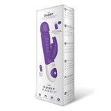 The Rabbit Company Sonic Rabbit Vibrator Purple Thrusting Bunny Sex Toy