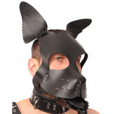 The Red Puppy Dog Mask Black Leather Ears Tongue Fetish Play BDSM Fun