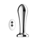 Toosh Remote Controlled Metal Vibrating Anal Plug 10 Speed USB Sex Toy
