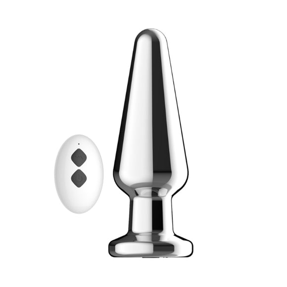 Toosh Remote Controlled Metal Vibrating Butt Plug 10 Speed Anal Sex Toy