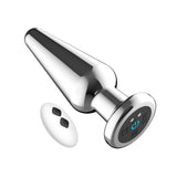 Toosh Remote Controlled Metal Vibrating Butt Plug 10 Speed Anal Sex Toy