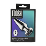 Toosh Remote Controlled Metal Vibrating Butt Plug 10 Speed Anal Sex Toy