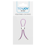 ToyJoy Adjustable Love Ring Tight Penis Band Purple Erection Enhancer