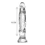 ToyJoy Anal Starter 6 Inch Clear Penis Dildo Beginners Realistic Butt Plug Probe Sex Toy