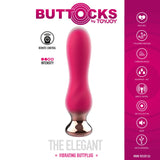 ToyJoy Buttocks The Elegant Butt Plug Pink Remote Control USB Silent Play Anal Pleasure Vibrator Sex Toy