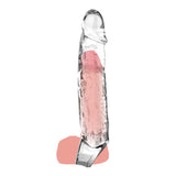 ToyJoy Get Real Penis Extension Sleeve Large Size Clear Cock Sheath Extra Length Girth