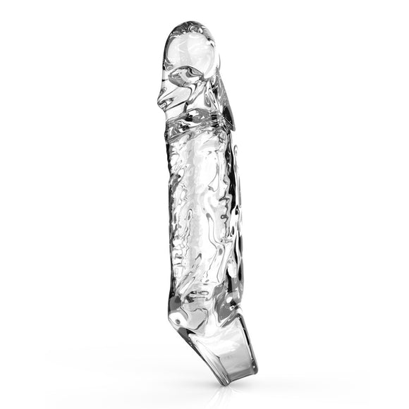 ToyJoy Get Real Penis Extension Sleeve Medium Size Clear Cock Sheath Extra Length Girth