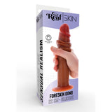 ToyJoy Get Real Skin Silicone Foreskin Dong 22cm Caramel Penis Sex Toy