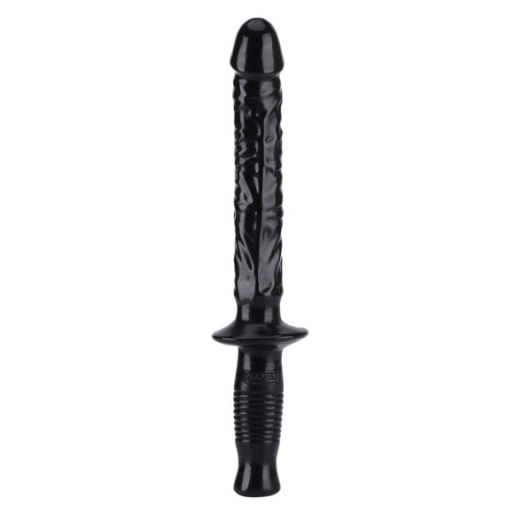 ToyJoy Get Real The Manhandler 14.5 Inch Black Dildo Wand Realistic Penis Probe Sex Toy
