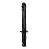 ToyJoy Get Real The Manhandler 14.5 Inch Black Dildo Wand Realistic Penis Probe Sex Toy