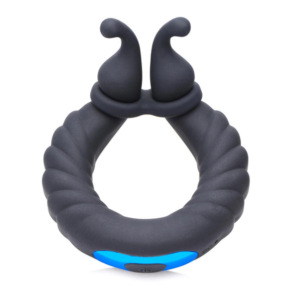 Trinity Vibes 10X Cobra Powerful Dual Stimulation Silicone Cock Ring Penis Testicles Sex Toy