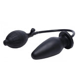 Trinity Vibes Inflatable Black Butt Plug Hand Pump Anal Gape Stretch Sex Toy