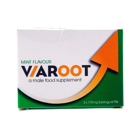 ViaRoot Male Food Supplement Sexual Libido Enhancement Pills Mint Flavour 2 Capsule Pack