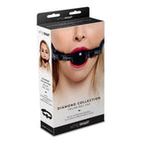 Whipsmart Diamond Deluxe Ball Gag Interchangeable Silicone Breathable Restraint