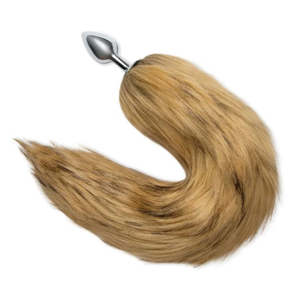 Whipsmart Furry Tales Fox Tail Metal Butt Plug Faux Fur Cosplay Animal Fantasy Role Play Anal Sex Toy
