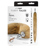 Whipsmart Furry Tales Fox Tail Metal Butt Plug Faux Fur Cosplay Animal Fantasy Role Play Anal Sex Toy