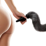 Whipsmart Furry Tales Grey Fox Tail Butt Plug Faux Fur Ears Cosplay Fantasy Role Play Set Anal Sex Toy