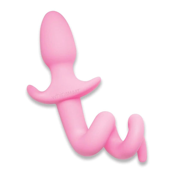 Whipsmart Furry Tales Piggy Tail Pink Butt Plug Squeal Curled Cork Screw Animal Role Play Fetish Anal Sex Toy