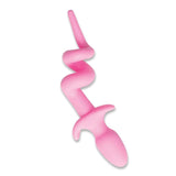 Whipsmart Furry Tales Piggy Tail Pink Butt Plug Squeal Curled Cork Screw Animal Role Play Fetish Anal Sex Toy