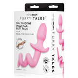 Whipsmart Furry Tales Piggy Tail Pink Butt Plug Squeal Curled Cork Screw Animal Role Play Fetish Anal Sex Toy