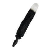 Whipsmart Furry Tales Vibrating Black Fur Fox Tail Butt Plug Remote Control Cosplay Anal Sex Toy